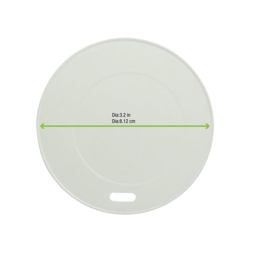 Tapa de cartón blanco Ø80mm - 1000Uds