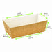 Molde de cartón horneable 159x80mm A50mm - 340Uds