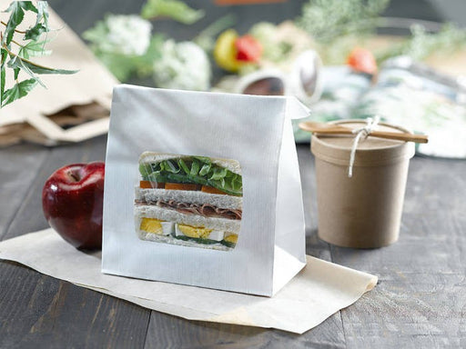 Bolsa Bloomer kraft con ventana: 150x75mm A220mm - 500Uds